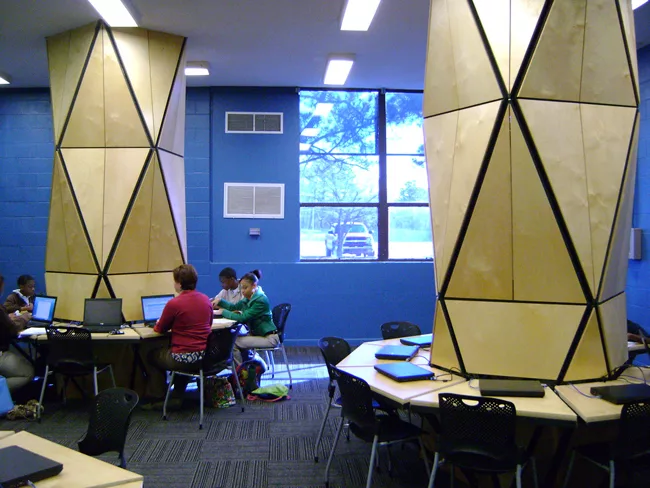 Collaborative computer lab renovation by Project H Design for Bertie High School.