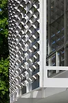 An R. Buckminster Fuller geodesic dome rises over a renovated and restored John Terence Kelly 1959 office building, home to ASM International, a member-led society for the materials science and engine