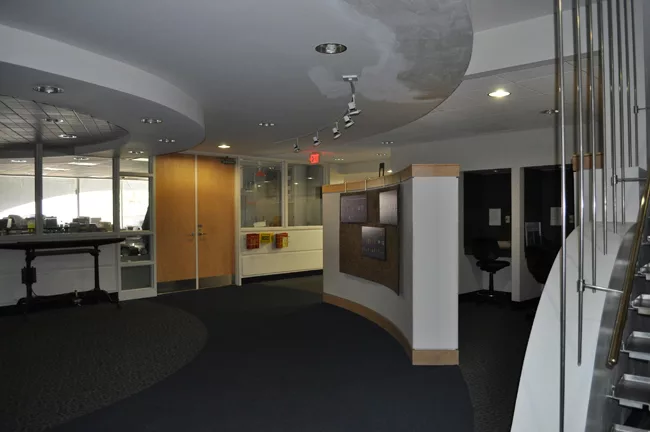 As this photo makes clear, John Terence Kelly&rsquo;s 1959 office building was in disrepair and an economic drain on ASM prior to renovation. The dome itself, also built in 1959, was in good shape and