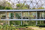 An R. Buckminster Fuller geodesic dome rises over a renovated and restored John Terence Kelly 1959 office building, home to ASM International, a member-led society for the materials science and engine