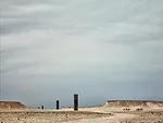 Commission by the Qatar Museums Authority, Serra's 2014 installation in the Brouq Nature Reserve comprises four steel plates, each just over five inches thick and 13 feet wide, with two stretching to 