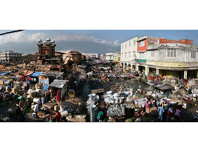 This shot was taken in May 2008 after a fire gutted the north hall of the Iron Market, effectively shutting down half of the site.