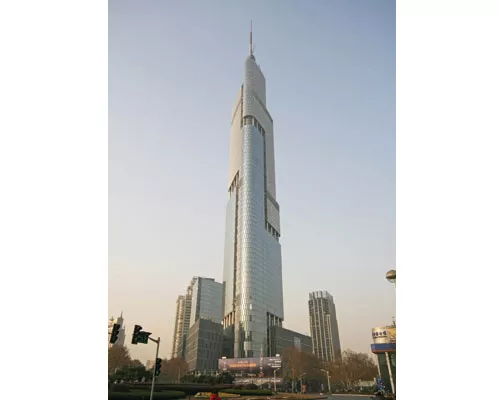 <strong style='color:orange'>3. Nanjing Greenland Financial Center - Nanjing, China</strong><br />Height: 450 m; 1,476 ft<br /><strong>CTBUH height rank:</strong> 7<br /><strong>Occupancy:</strong> ho