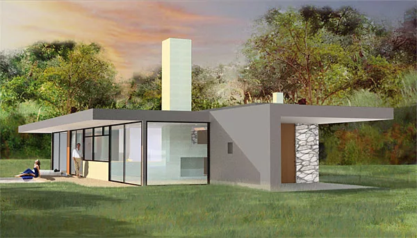 New Jersey-based Tarantino Studio is proposing to relocate Frank Lloyd Wright's 1954 Bachman Wilson House from Millstone, New Jersey, to one of the Sagaponac lots. Lawrence and Sharon Tarantino bought