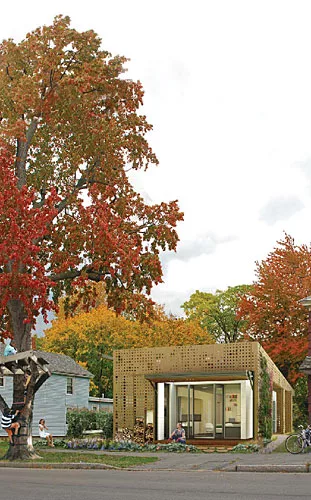 New Jersey-based Tarantino Studio is proposing to relocate Frank Lloyd Wright's 1954 Bachman Wilson House from Millstone, New Jersey, to one of the Sagaponac lots. Lawrence and Sharon Tarantino bought