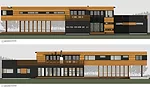 New Jersey-based Tarantino Studio is proposing to relocate Frank Lloyd Wright's 1954 Bachman Wilson House from Millstone, New Jersey, to one of the Sagaponac lots. Lawrence and Sharon Tarantino bought