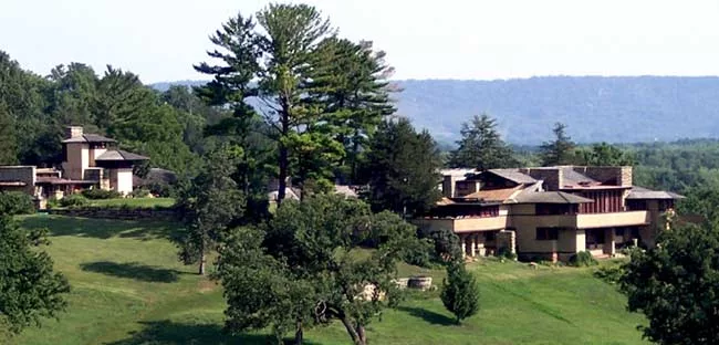 Taliesin is one of the most storied dwellings in America. Situated in the rolling countryside near Spring Green, Wisconsin, the 600-acre estate was Frank Lloyd Wright's primary residence and studio fo