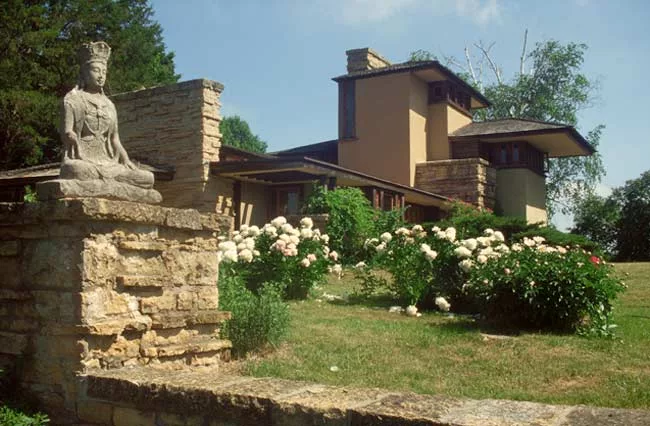 Taliesin is one of the most storied dwellings in America. Situated in the rolling countryside near Spring Green, Wisconsin, the 600-acre estate was Frank Lloyd Wright's primary residence and studio fo