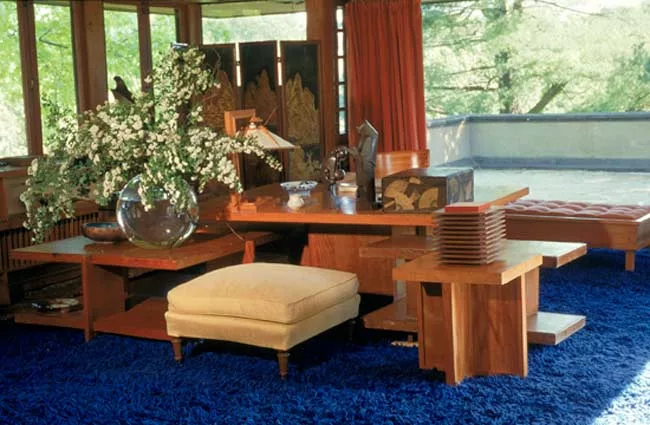Taliesin is one of the most storied dwellings in America. Situated in the rolling countryside near Spring Green, Wisconsin, the 600-acre estate was Frank Lloyd Wright's primary residence and studio fo