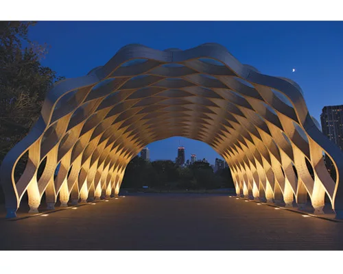The Aqua Tower and the Lincoln Park Zoo pavilion get second looks.