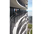 Gang is known for projects of different looks, scales and types. Clockwise from top left: the two-bedroom Brick Weave House, 87-story Aqua Tower, 42,000-sq-ft Starlight Theatre and 18-ft-tall 'Marble 