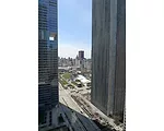 Terraces provide view corridor to Chicago's Millennium Park.