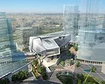 The Museum of the Built Environment is one of FXFOWLE's six active projects in the King Abdullah Financial District, a 55 million-square-foot development in Riyadh. Resembling a chiseled rock and part