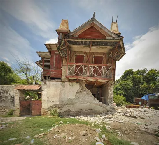 Haiti's famous gingerbread houses endured the January 2010 earthquake relatively well. While they did suffer some damage, researchers estimate that only 5 percent of these historic dwellings partially