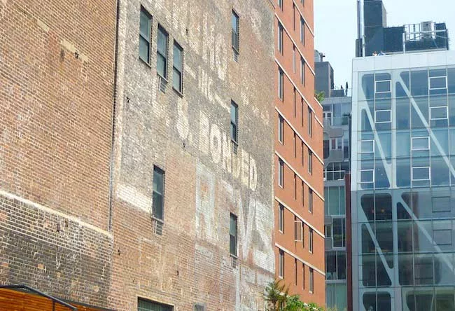 Relic of industrial-era signage