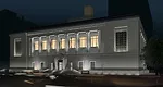 LEDs at the upper level and kiosks at the street level will illuminate the building.