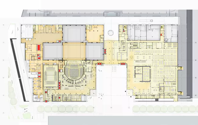 Construction of the $803 million Stavros Niarchos Cultural Center will start later this year and conclude in 2015. The building will rise on the Saronikos Kolpos waterfront in southern Athens, within