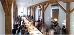 In Denver, Roth + Sheppard relocated to a historic brick building in January; at the center of the loftlike space is a long gallery framed by wood columns and sheer curtains. So far, the firm has stag