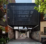 Exterior view from East First Street