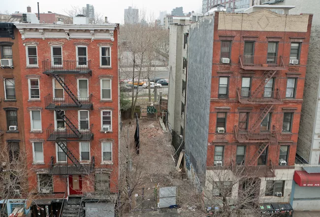 The Lab site before construction, from East First Street