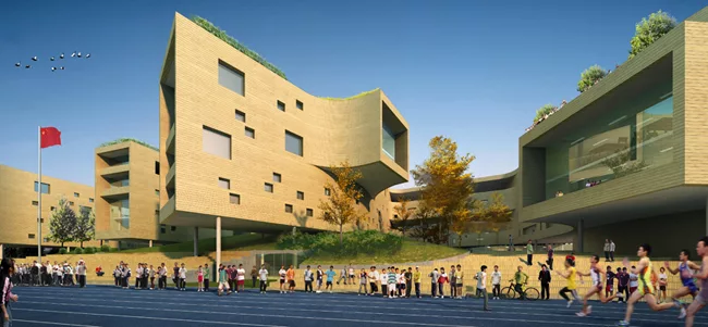 In Beijing, Work Begins on Nature-Inspired School by OPEN architecture