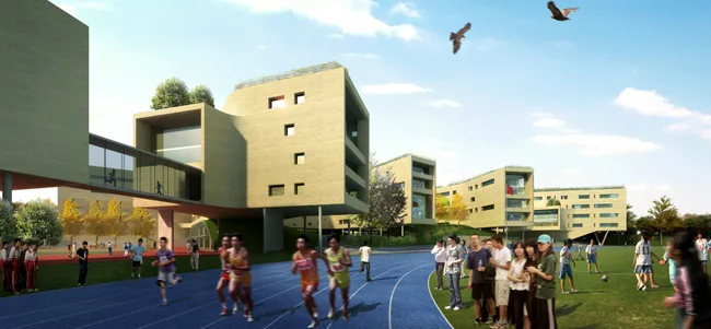 In Beijing, Work Begins on Nature-Inspired School by OPEN architecture
