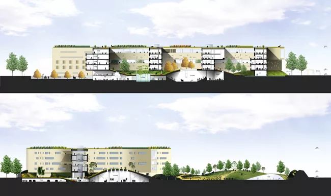 In Beijing, Work Begins on Nature-Inspired School by OPEN architecture