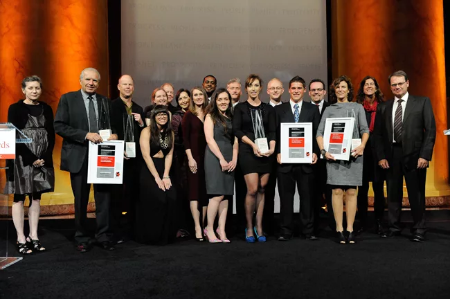 <strong>Acknowledgement Prize Winners ($18,750 each):</strong> Studio 804 / Dan Rockhill; Anderson Anderson Architecture; US Army Corps of Engineers; Studio Gang Architects / Jeanne Gang