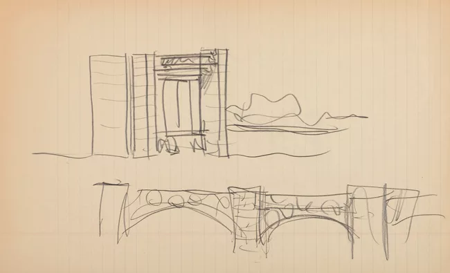 Sketch for Ford Foundation Headquarters