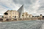 Libeskind&rsquo;s five-story addition slices through the 1873 arsenal that houses the museum.