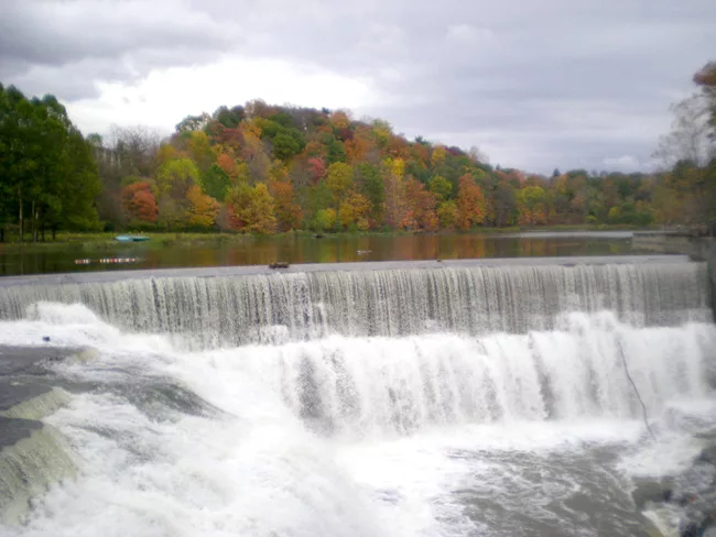 Cornell is located in Ithaca, a picturesque town in upstate New York known for its gorges and fall foliage. 