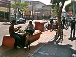 Another parklet by Rebar on 22nd Street and Bartlett in the Mission.