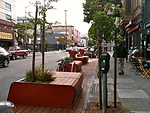 Another parklet by Rebar on 22nd Street and Bartlett in the Mission.
