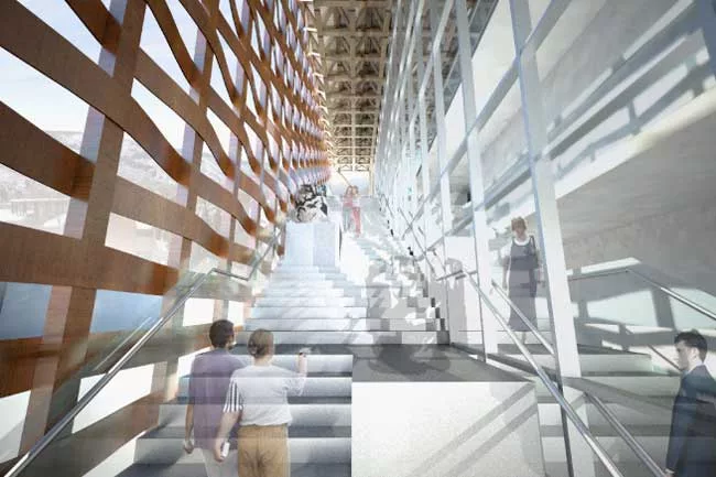 Shigeru Ban is designing a new art museum for Aspen, Colorado. The 30,000-square-foot building will feature six galleries, a caf', a bookstore, a rooftop deck and sculpture garden, offices, workshop a