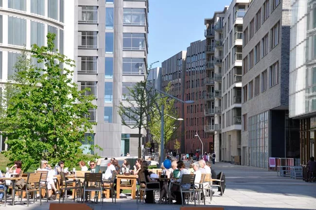 The Sandtorpark is an ideal gathering place for residents.