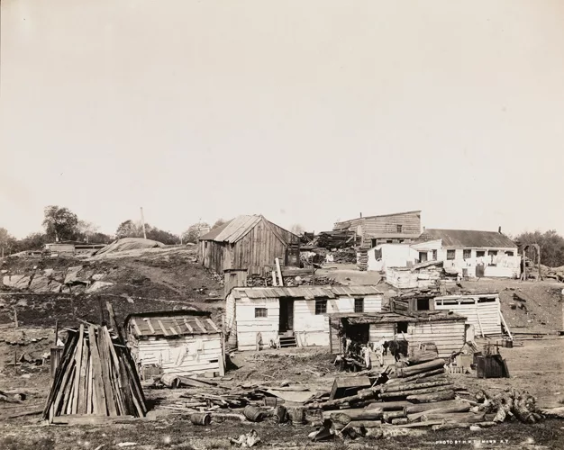 Shacks on Fifth Avenue and 101st Street, 1894.