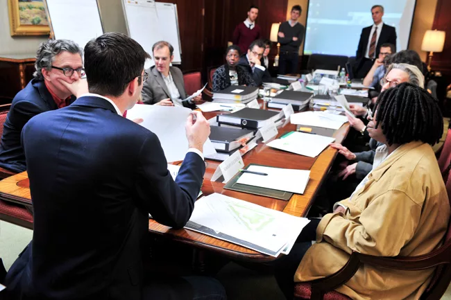 The AIDS Memorial Park design competition jury.