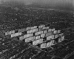 The Pruitt-Igoe housing project seen before its demolition. 