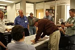 SDAT team members work on a plan for a Santa Rosa, CA greenway.