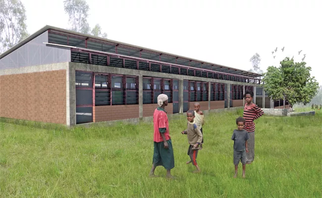 Rendering - exterior pastoral elevation
