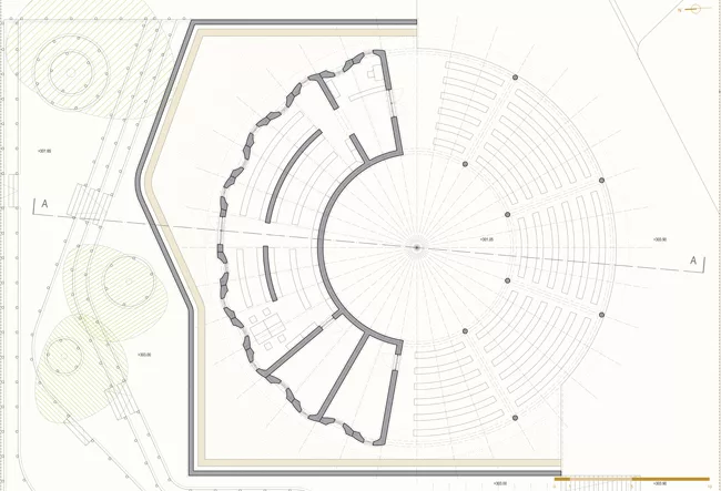 This school project in one of the world’s poorest countries aims to provide further education to the inhabitants of a rural area. The natural ventilation is enhanced by routing air through under