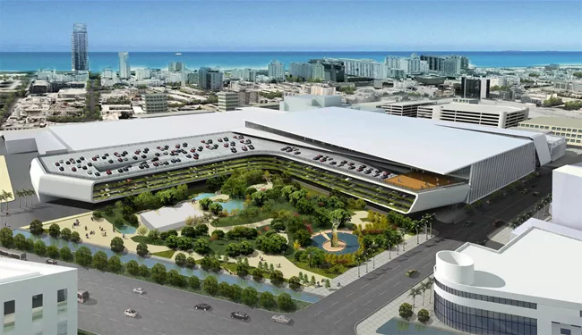 Arquitectonica designed a master plan for an upgrade/expansion of the Miami Beach Convention Center. The plan was rejected.