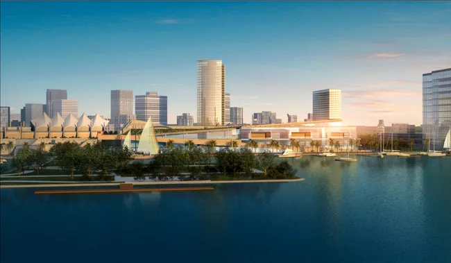 Creating public amenities, such as a tree-lined promenade, are key components of the plan.