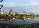 The 7-million-square-foot Orange County Convention Center in Florida is one of the largest in the United States. It was designed by TVS Architects and opened in 2003. 