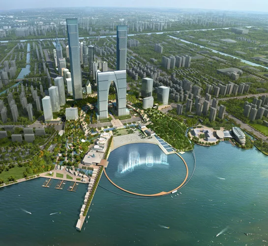 SWA has designed the public open spaces for Suzhou Center.