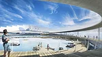 In January, Michael Maltzan of Los Angeles won a competition to replace the city's aging municipal pier with a futuristic ensemble of canted walkways circling a 2-acre underwater estuary garden. Offic