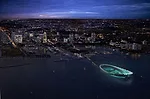 In January, Michael Maltzan of Los Angeles won a competition to replace the city's aging municipal pier with a futuristic ensemble of canted walkways circling a 2-acre underwater estuary garden. Offic