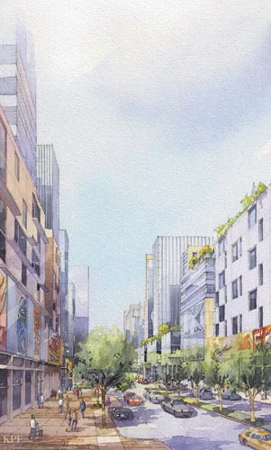 <strong>Seaport Square</strong>BostonThe master plan continues existing street grids into the new development, as if historic neighborhoods were knitted together. Due to height restrictions because of