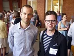 Writer John Gendall and <em>Arch Record's</em> William Hanley.