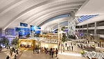 Rendering of Fentress Architects' design for Los Angeles International Airport's expansion.
